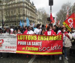 Lors de la manifestation parisienne du 30 janvier